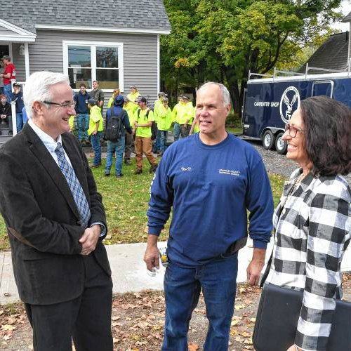 ‘We don’t come with the house’ FCTS students built Erving home with help from GSB Foundation