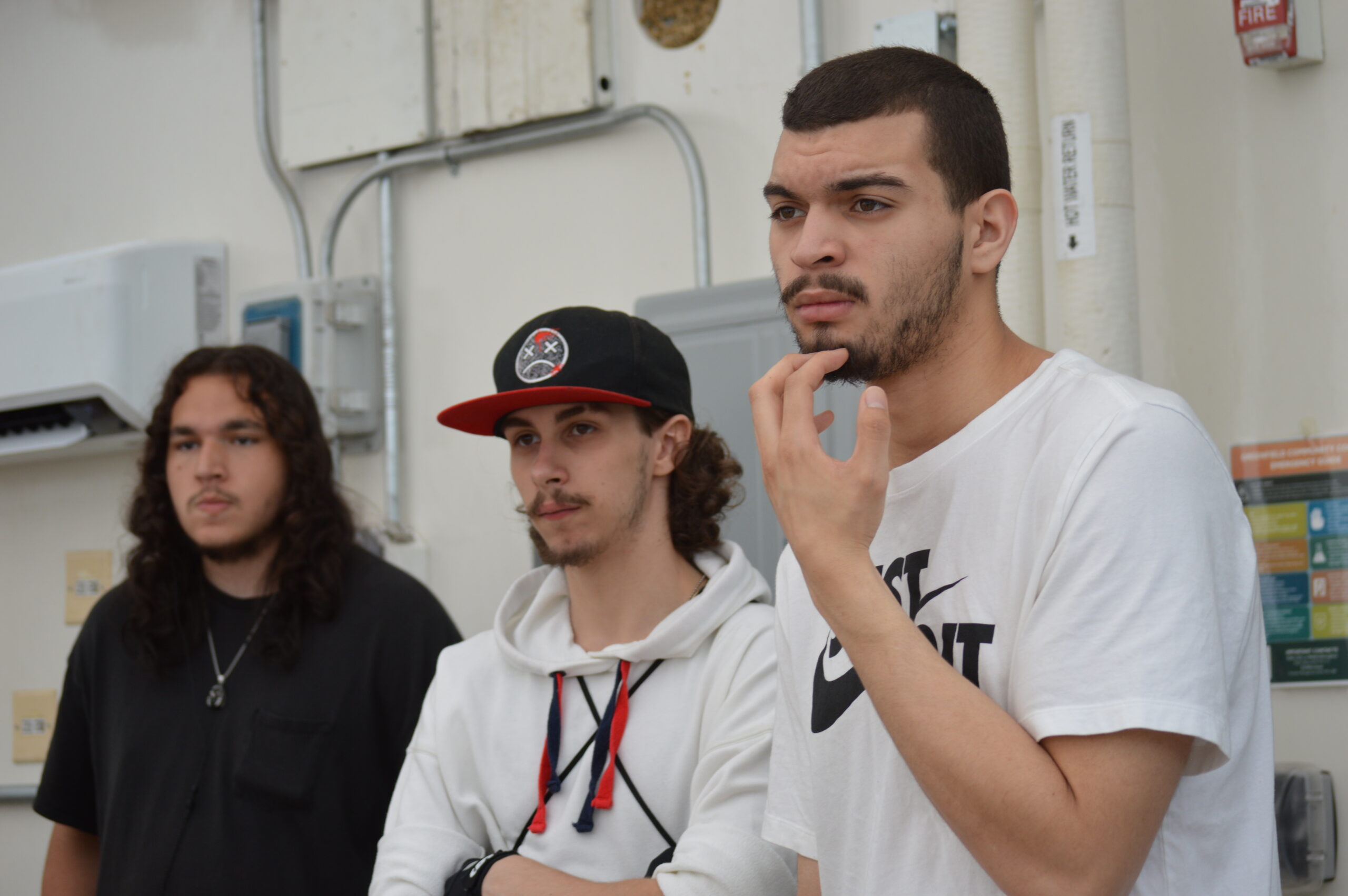 High School students visit the GCC HVAC lab.